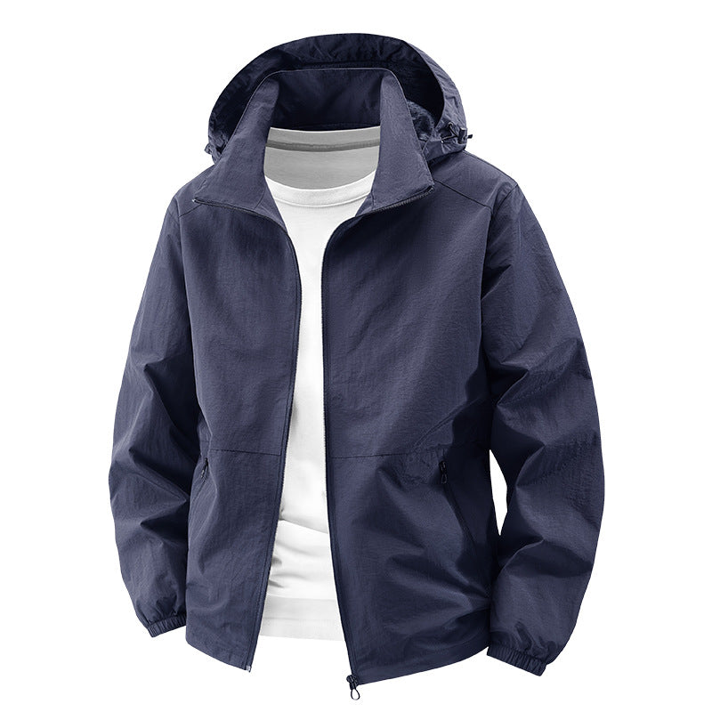 Veste à capuche Softshell pour hommes, packable et coupe-vent, avec capuche réglable Echo Archiv