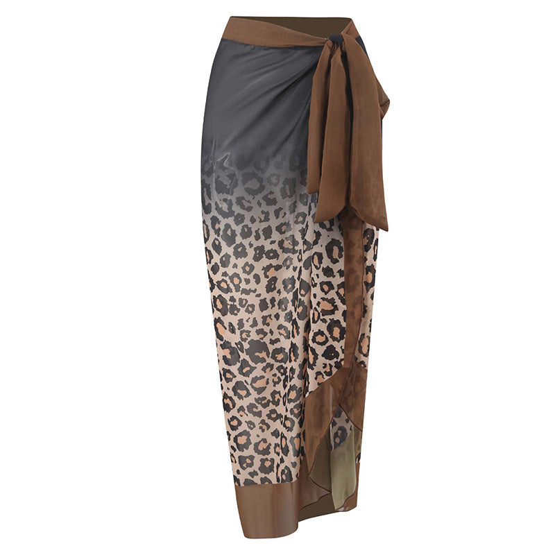Jupe Maxi Femme avec design élégant à nouer et motif floral Drune