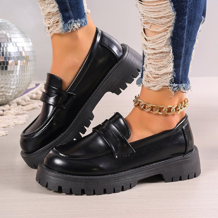 Mocassins pour femmes avec semelle antidérapante et design élégant à lanières R&B