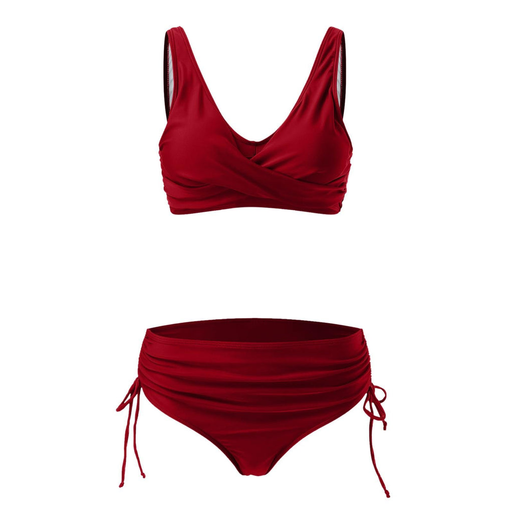 Ensemble de bikini wrap haut de gamme pour femmes avec culotte réglable R&B
