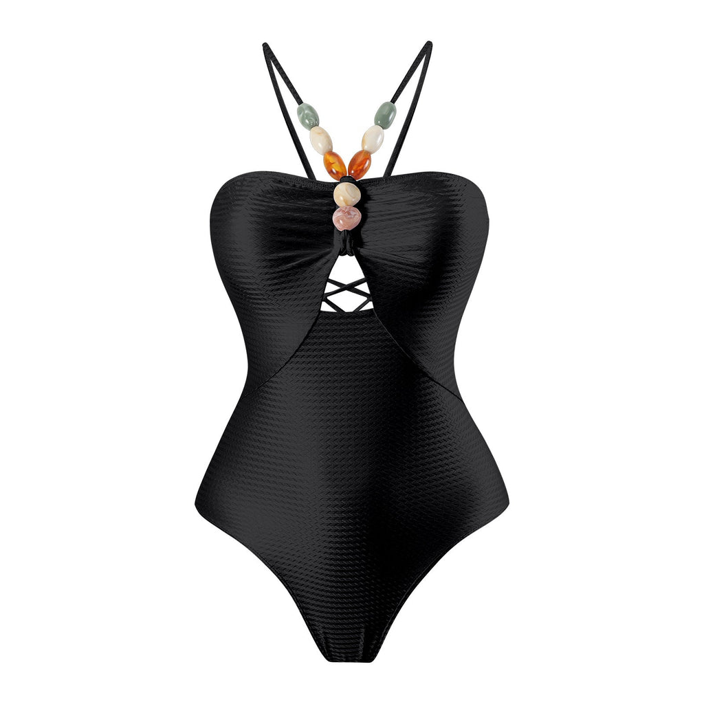 Maillot de bain femme sécurisé avec coupe ludique et jupe portefeuille assortie Drune