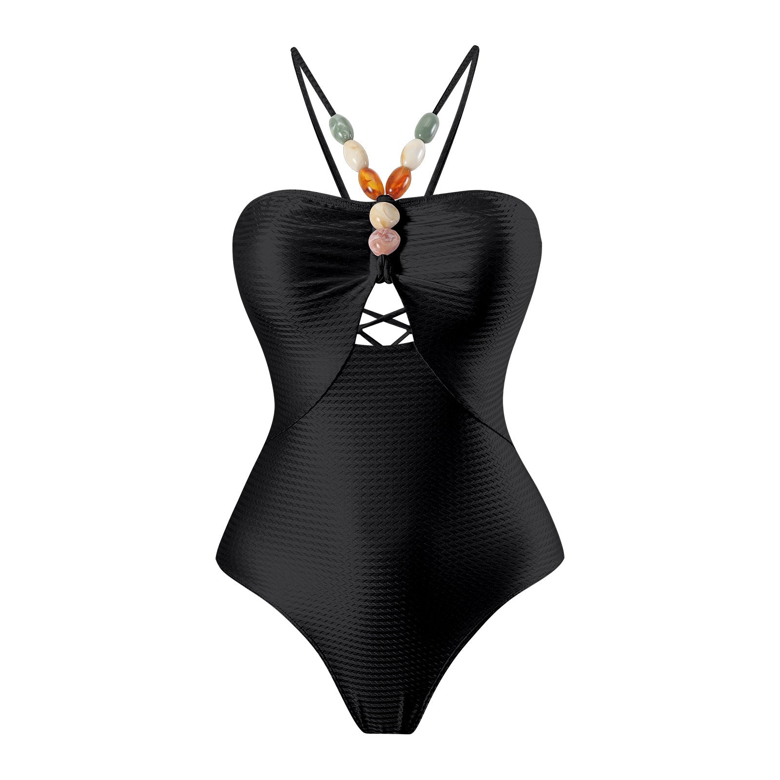 Maillot de bain femme sécurisé avec coupe ludique et jupe portefeuille assortie Drune