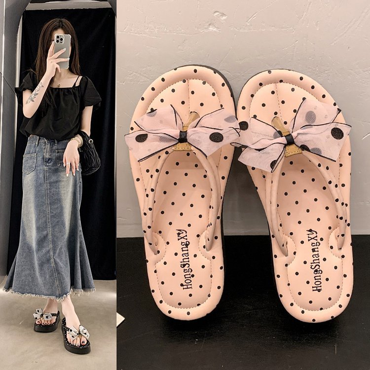 Sandales à talon ouvert pour femmes avec accent de nœud floral R&B