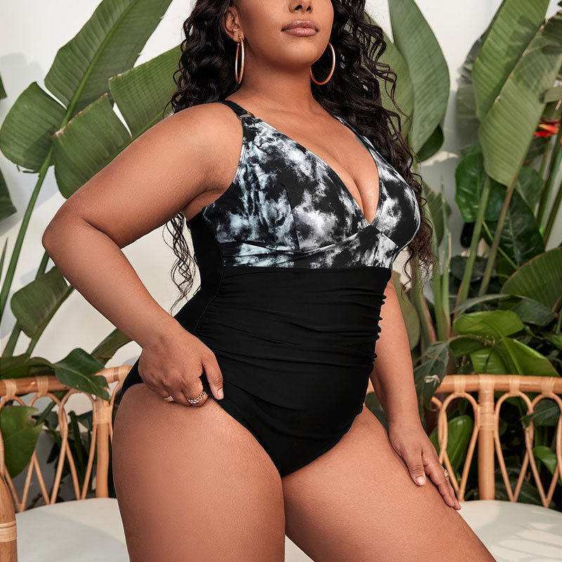 Maillot de bain une pièce élégant pour femmes avec un design enroulé stylé R&B