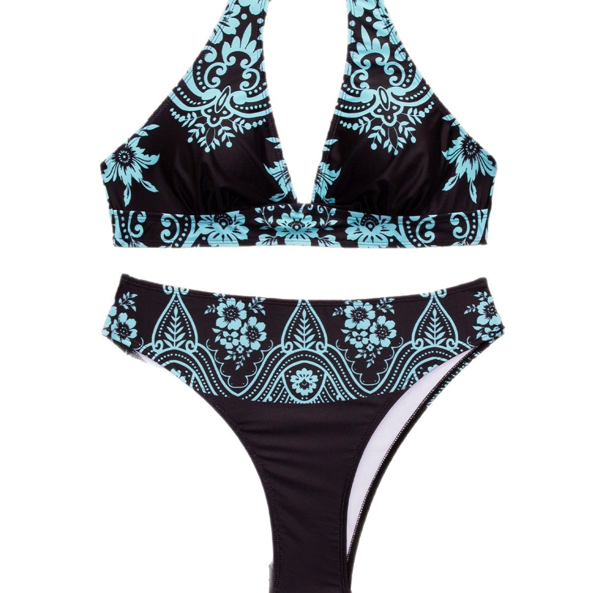 Bikini Femme Taille Haute avec Motif Floral Echo Archiv