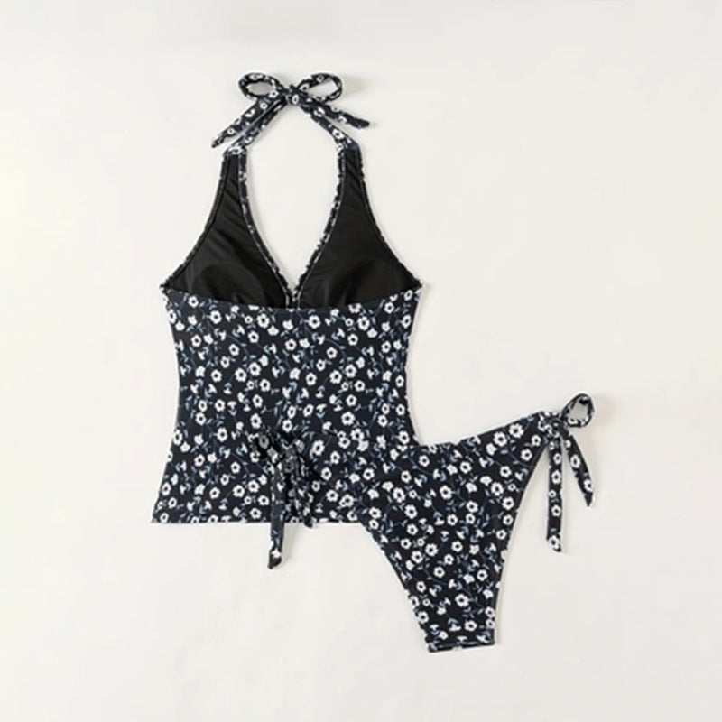 Maillot de bain floral femme avec volants R&B