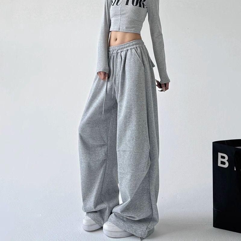 Pantalon de jogging large pour femmes avec jambe extra large et taille à cordon en French Terry Echo Archiv