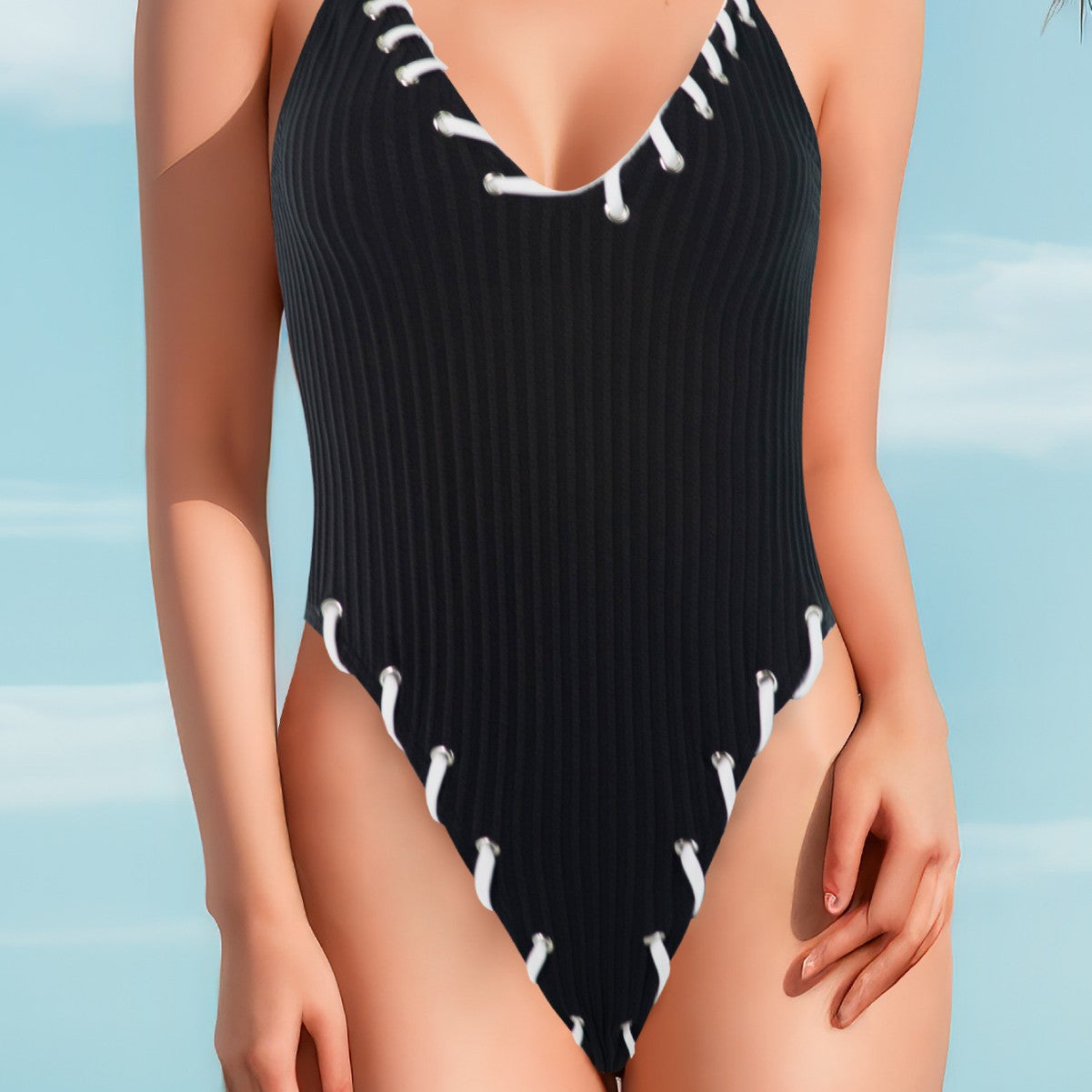 Maillot de bain élégant pour femmes avec détails de lacets Echo Archiv