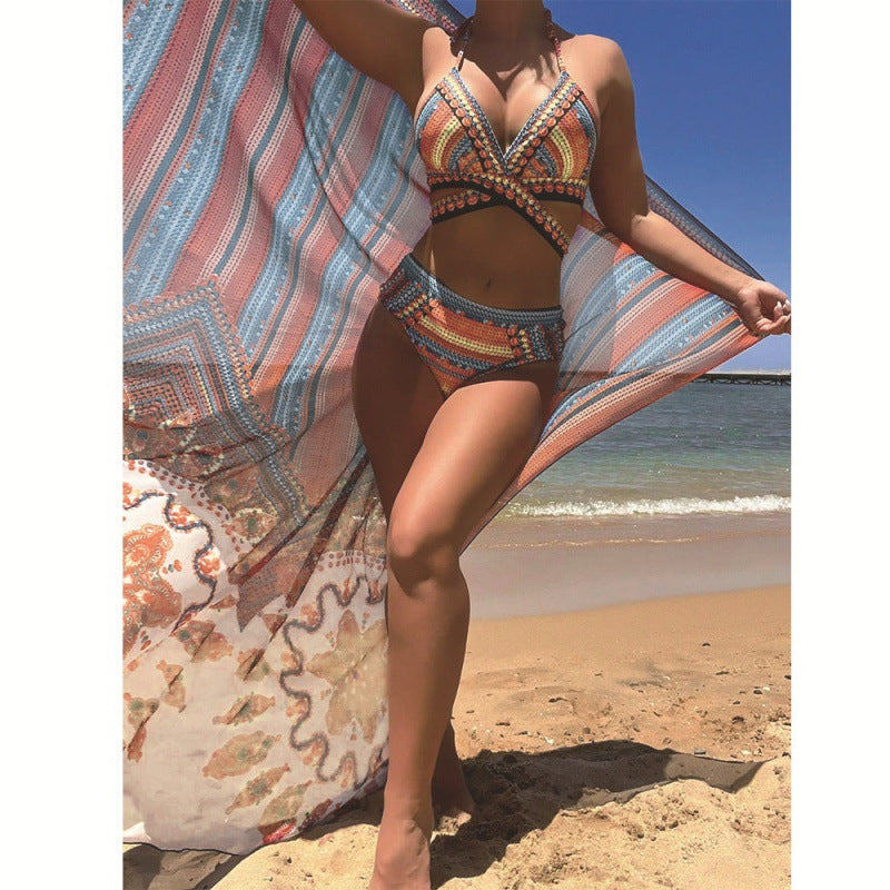 Ensemble de bikini haut de gamme pour femmes avec motif unique R&B