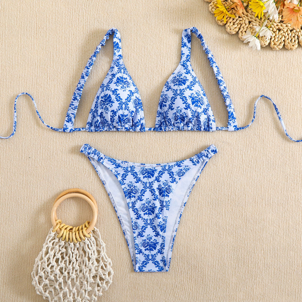 Bikini triangle pour femmes avec volants décoratifs Echo Archiv