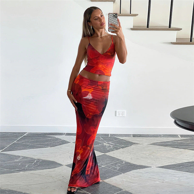 Robe d'été élégante pour femmes avec design floral et coupe ajustée Heidi-Mode