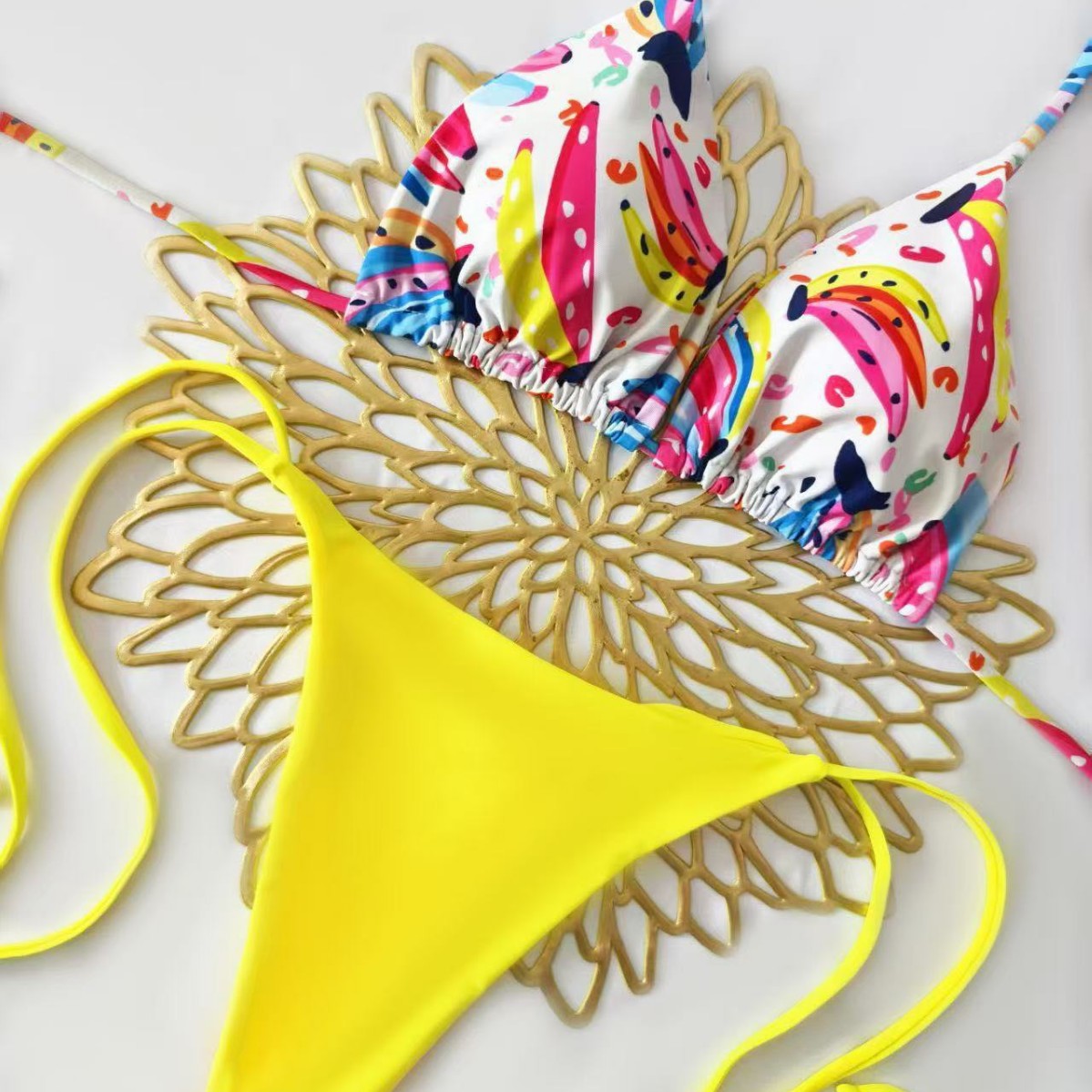 Bikini triangle pour femmes avec détail floral Echo Archiv
