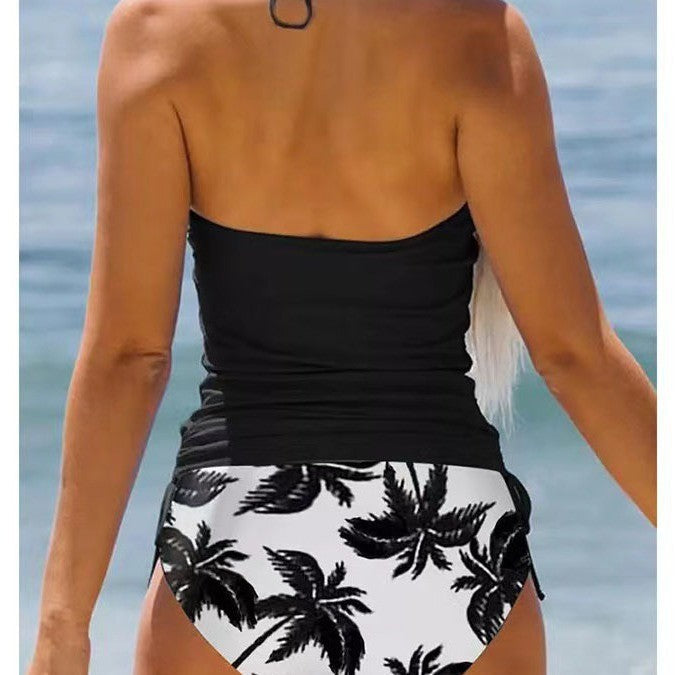 Tankini femme avec motif floral et bretelles réglables Echo Archiv