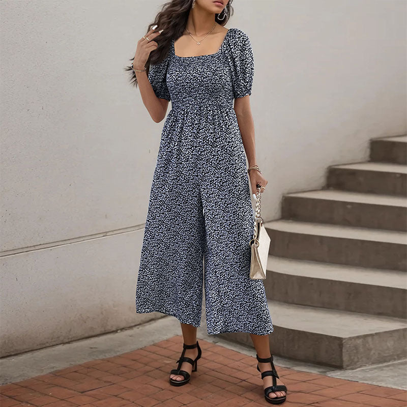 Combinaison Oversize Avec Manches Bouffantes Et Taille Élastique Pour Femme | Idéal Pour L’été
