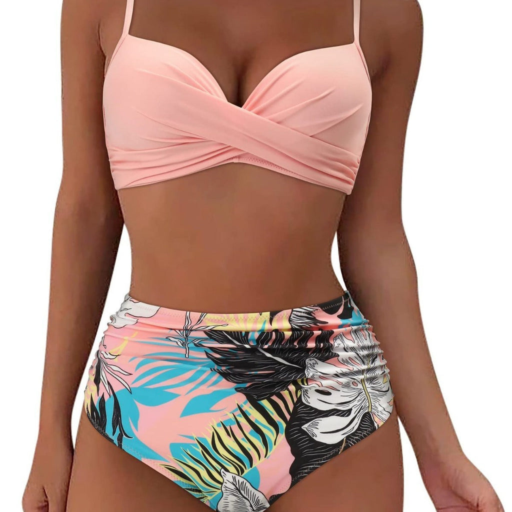 Ensemble de bikini taille haute pour femmes avec design enroulé Echo Archiv