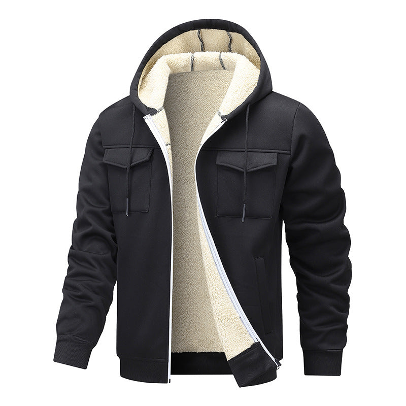 Veste pour hommes chaude et rembourrée