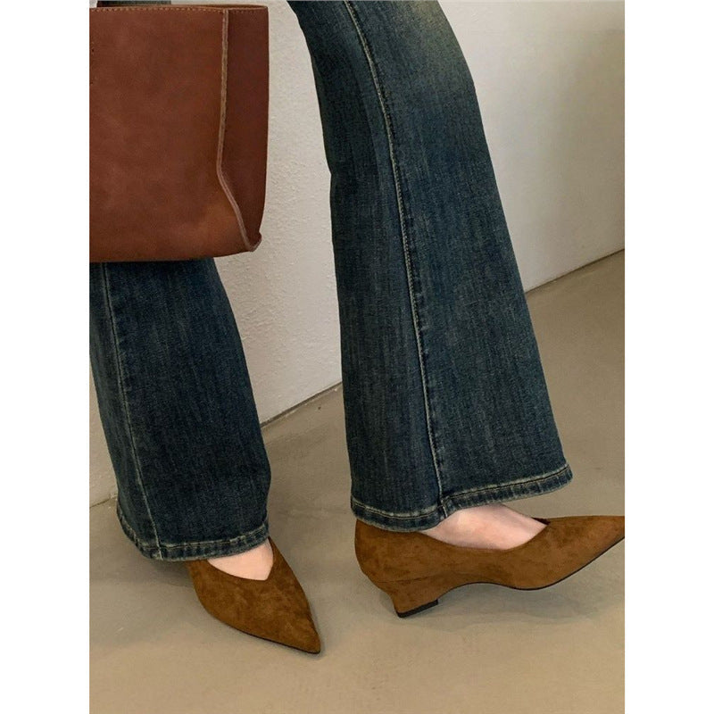 Chaussons élégants pour femmes avec joli détail de nœud R&B