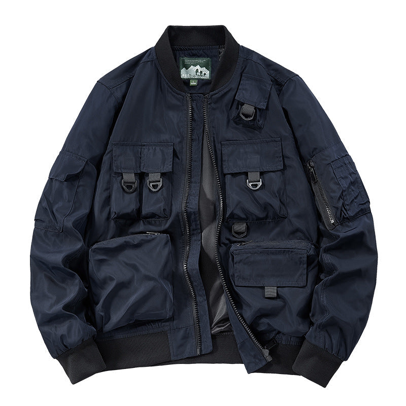 Veste bomber utilitaire multifonctionnelle pour hommes avec de nombreuses poches, détails en D-ring et coque en nylon coupe-vent Echo Archiv