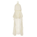 Robe portefeuille légère pour femmes avec volant et ourlet asymétrique R&B