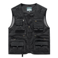 Gilet de pêche et de plein air multifonctionnel pour hommes avec de nombreuses poches et doublure en mesh Echo Archiv