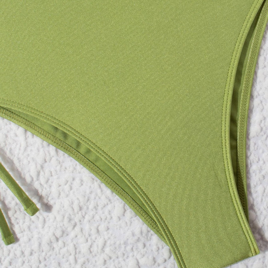 Maillot de bain triangle femme avec liens R&B