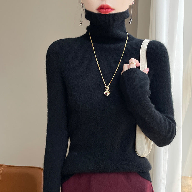 Pull col roulé slim fit pour femmes