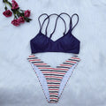 Bikini triangle pour femmes avec bretelles multiples R&B