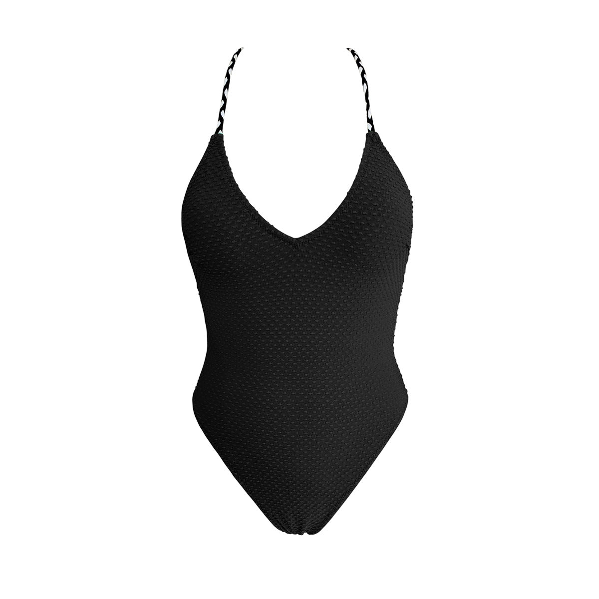 Maillot de bain une pièce pour femmes avec un design en côtes raffiné R&B