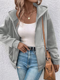 Veste à capuche douce et chaude pour femmes