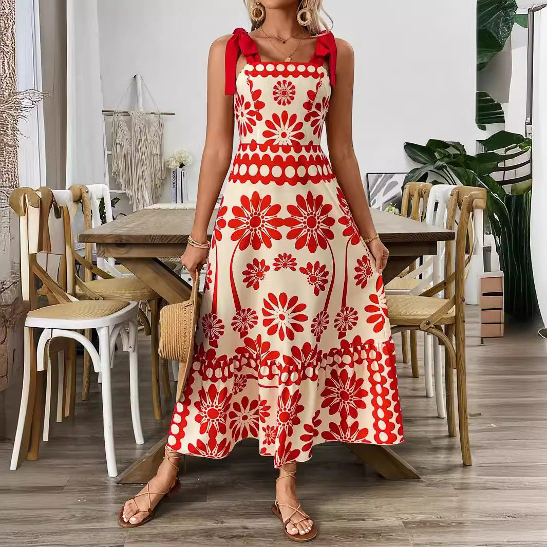 Robe Maxi Imprimé Floral Femme R&B