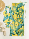 Maillot de bain élégant pour femmes avec motifs floraux et sarong assorti Echo Archiv