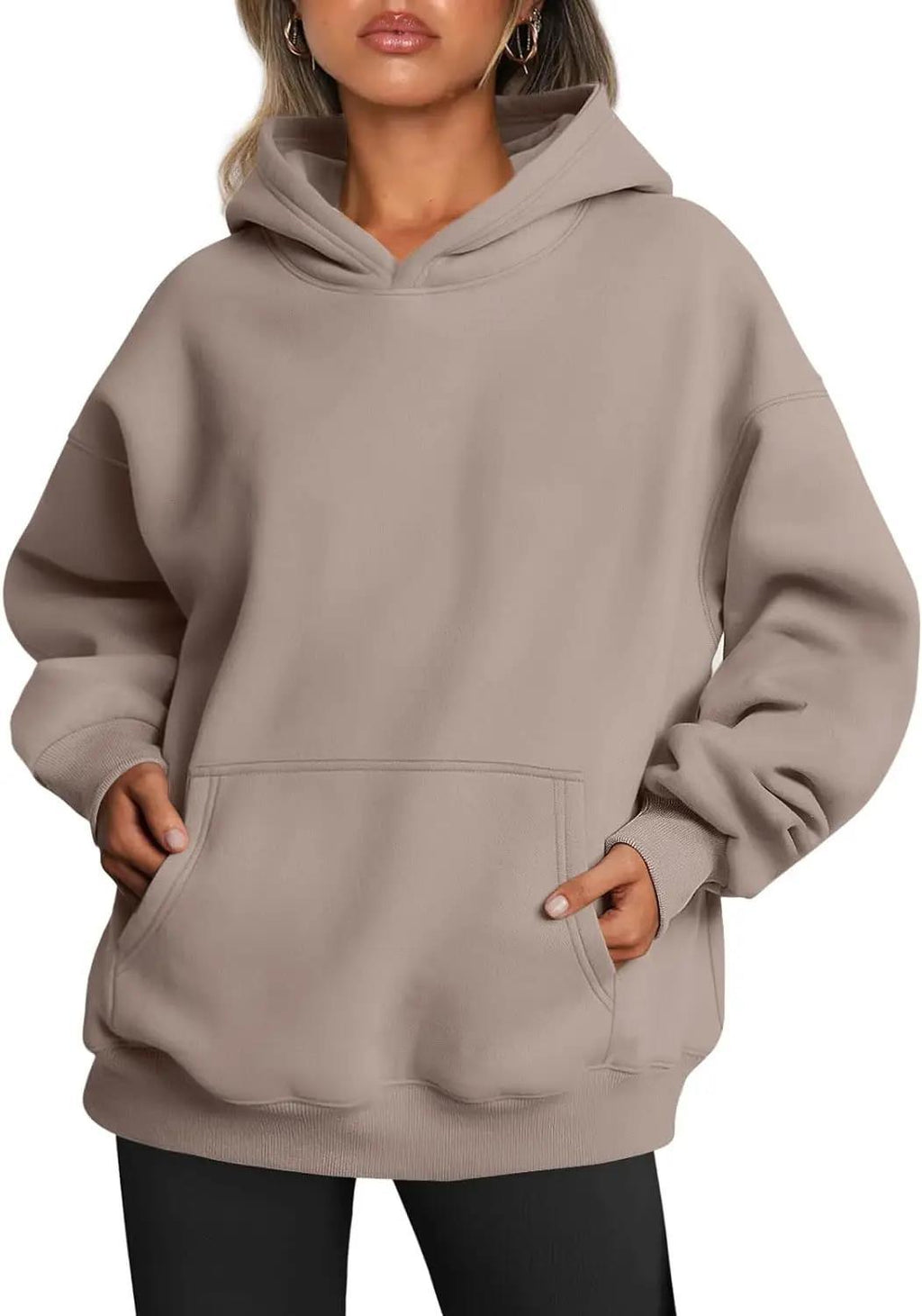 Sweat à capuche oversized pour femmes avec silhouette allongée et poche kangourou Echo Archiv