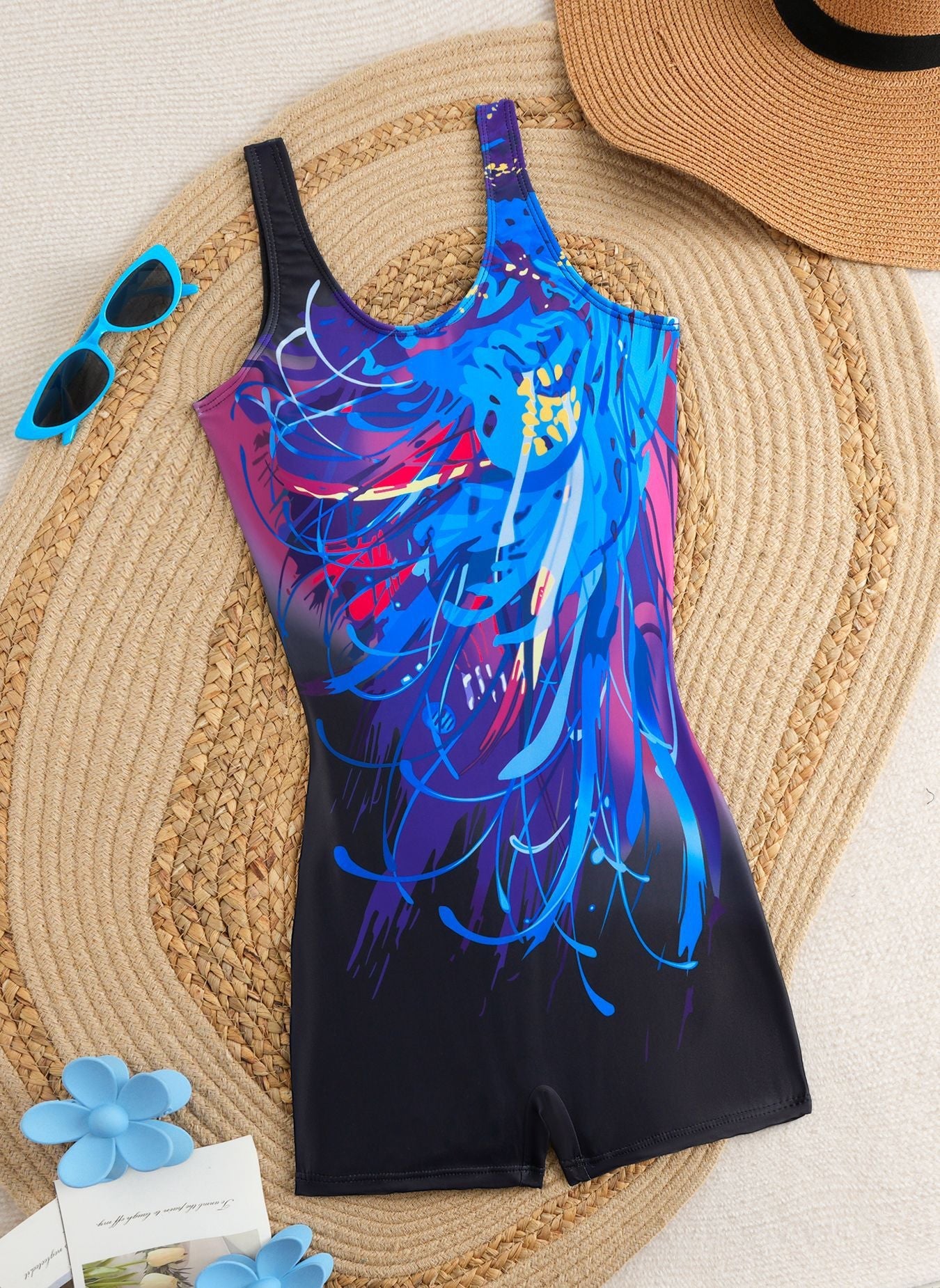 Maillot de bain une pièce sportif pour femmes R&B