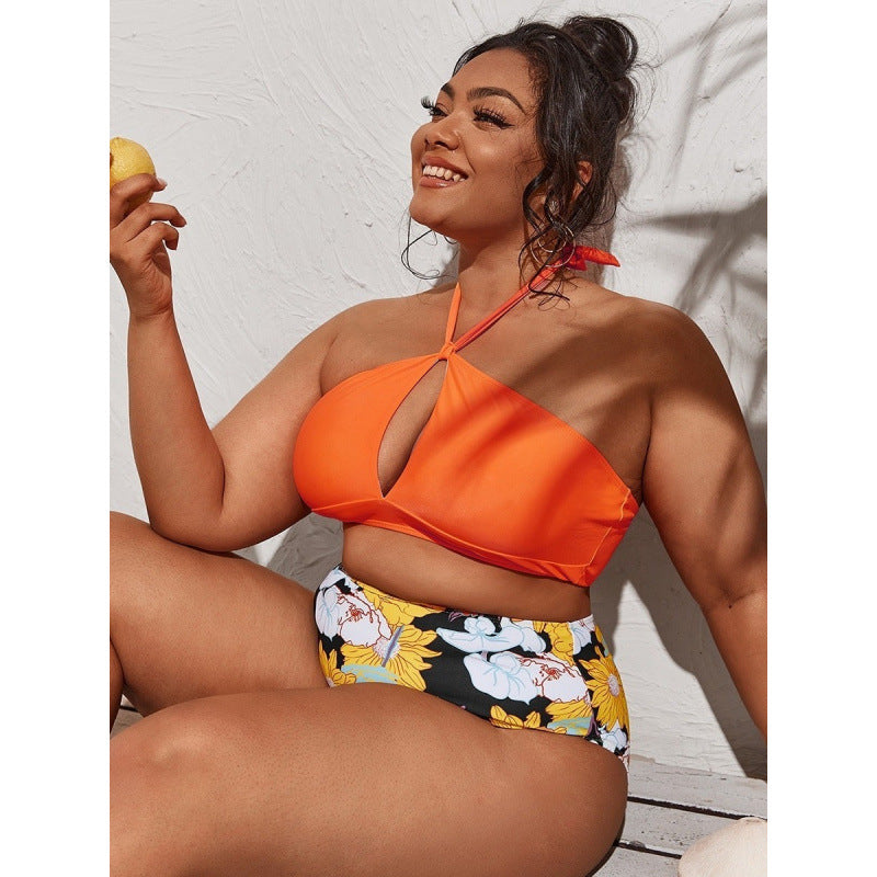 Bikini Femme de Haute Qualité avec Découpes et Slip Taille Haute R&B