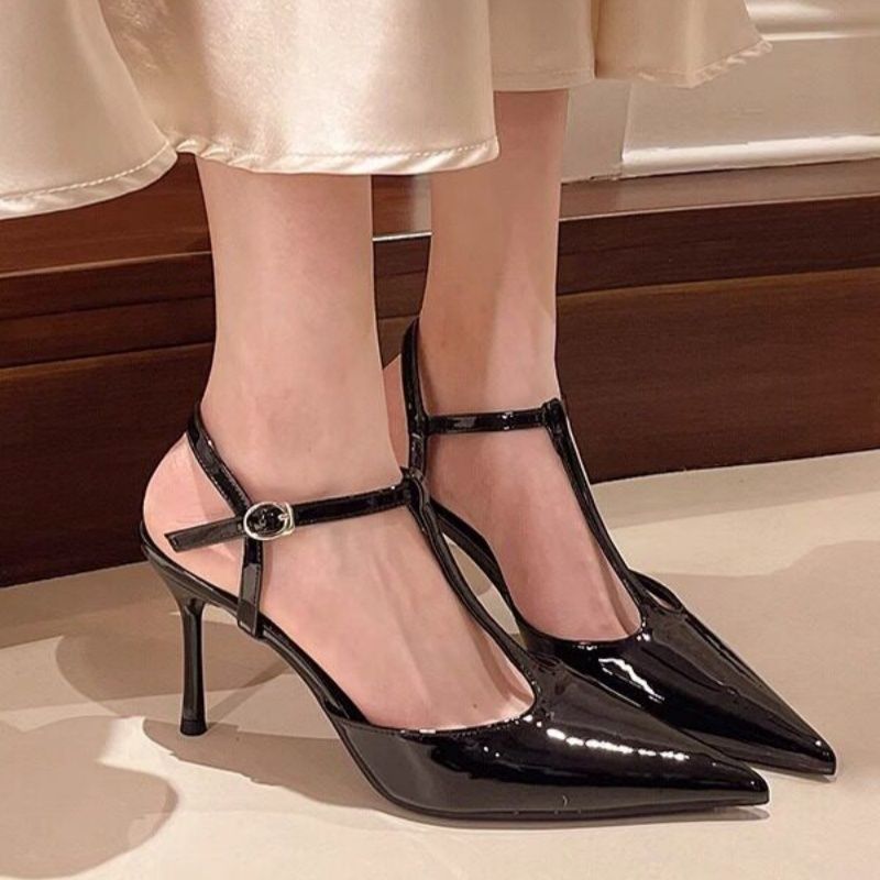 Talons hauts T-Strap élégants pour femmes R&B