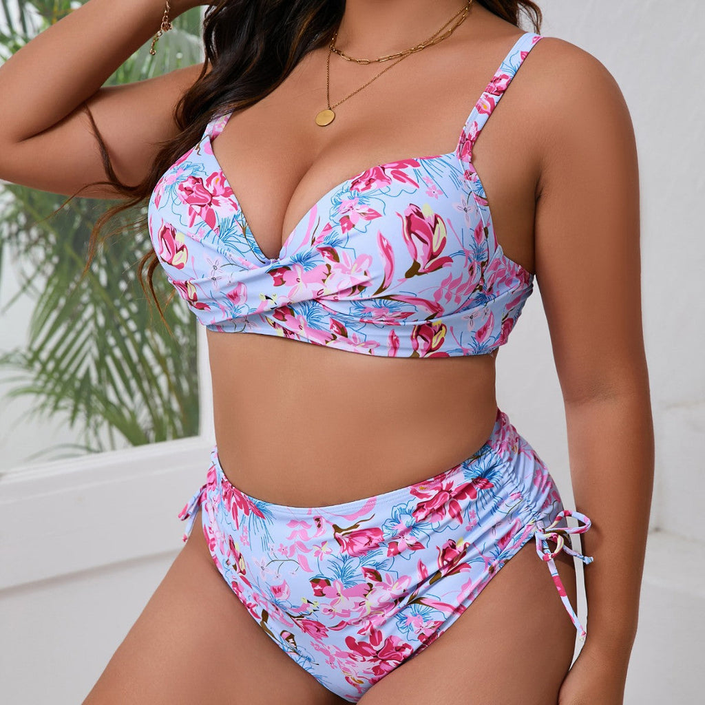 Ensemble de bikini taille haute pour femmes avec un design noué raffiné Echo Archiv