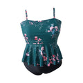 Tankini femme avec jupe flottante et design floral R&B