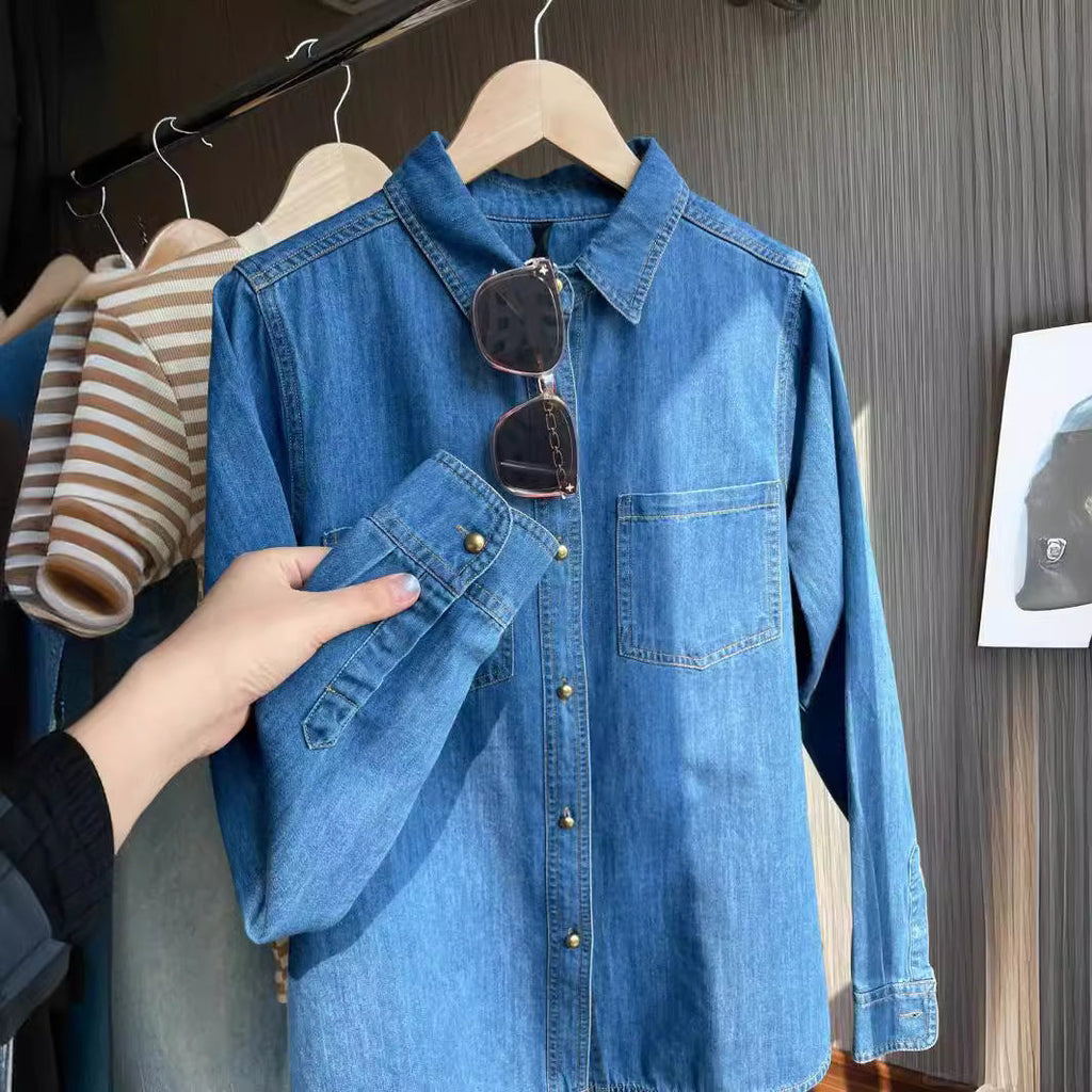 Chemise en Denim Femme