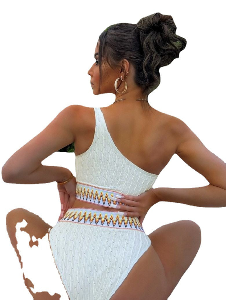 Ensemble de bikini à une épaule pour femmes Echo Archiv