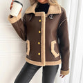 Veste en Teddy pour Femmes à la Mode
