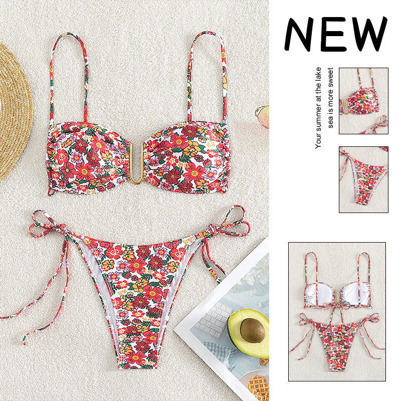 Bikini push-up pour femmes avec bretelles réglables et coupe élégante R&B