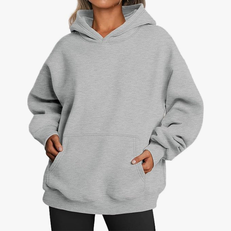 Pull à capuche en molleton Relax pour femmes avec poche kangourou, dos allongé et épaules tombantes Echo Archiv