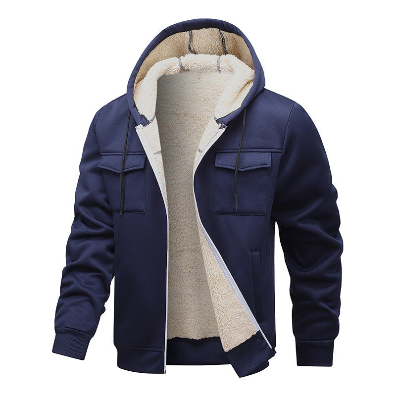 Veste pour hommes chaude et rembourrée