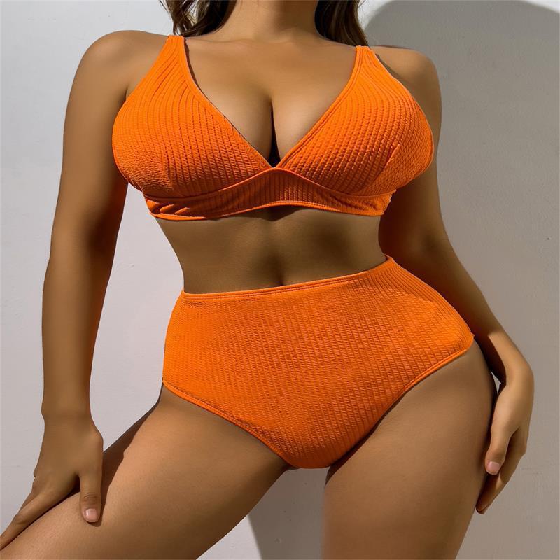 Bikini Femme Taille Haute avec Haut Structuré R&B