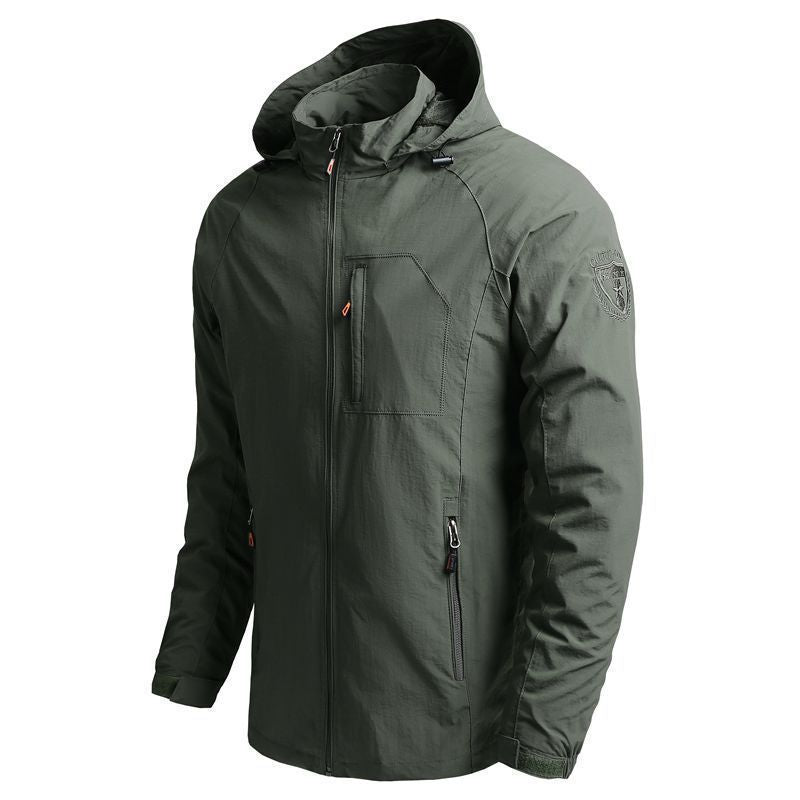 Veste Softshell légère pour hommes avec capuche et poche poitrine Echo Archiv