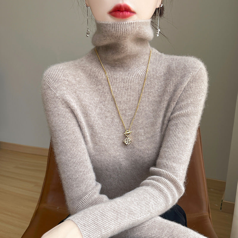Pull col roulé slim fit pour femmes