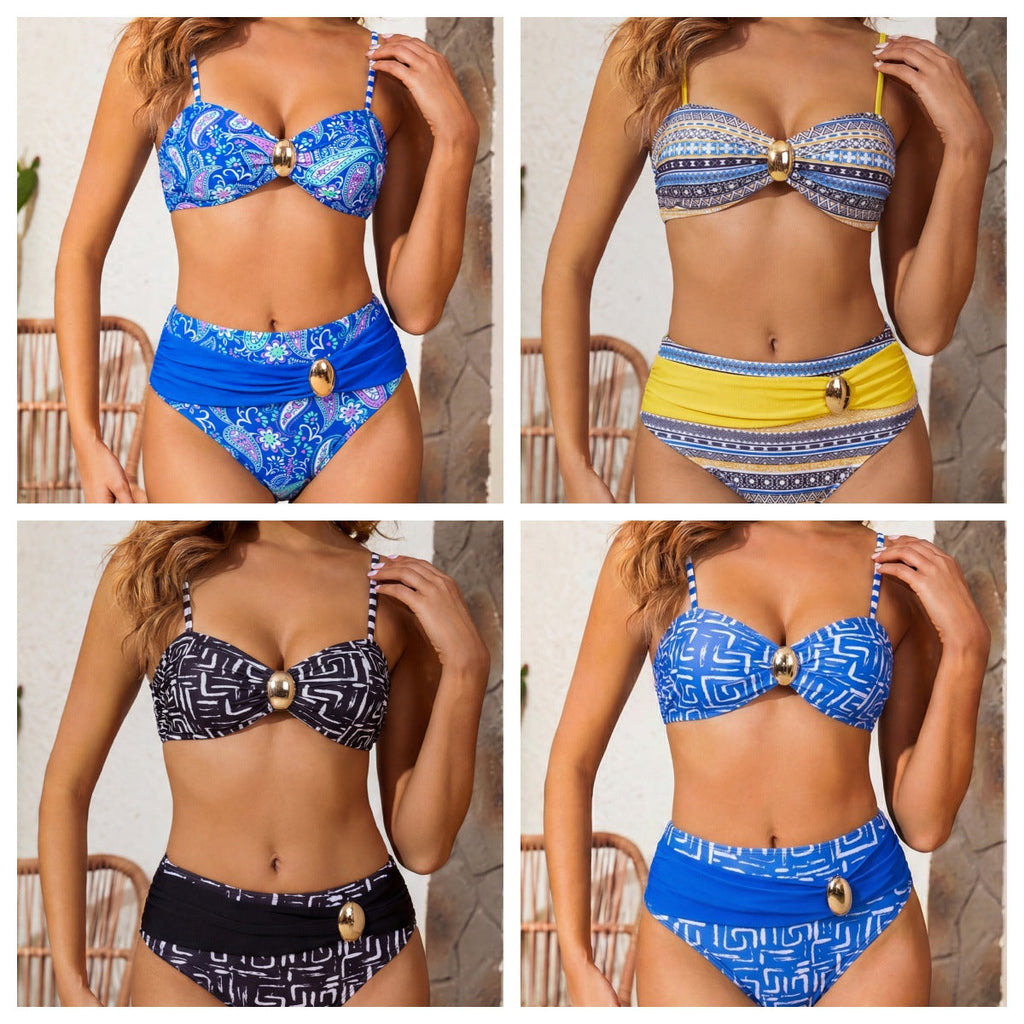 Bikini taille haute pour femmes avec nœud décoratif Echo Archiv