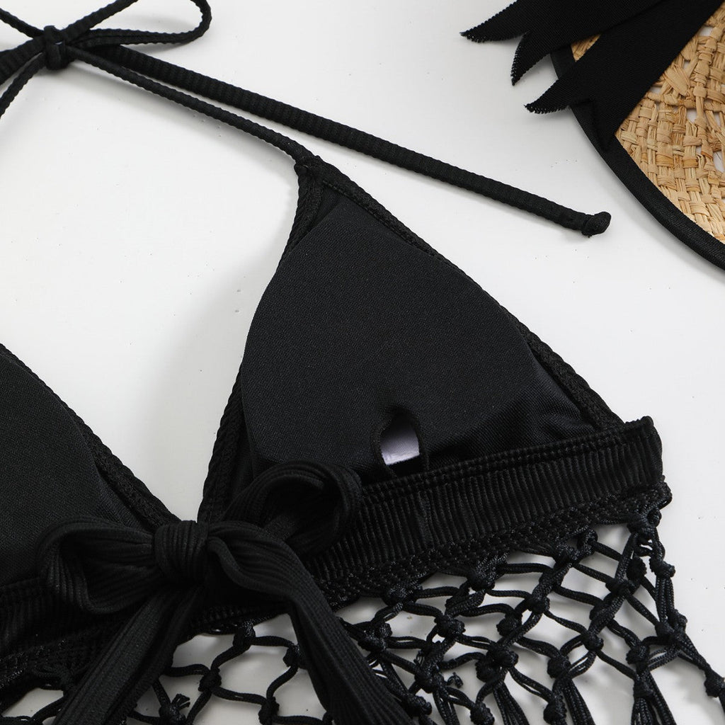 Bikini d'été décontracté pour femmes avec franges à la mode R&B
