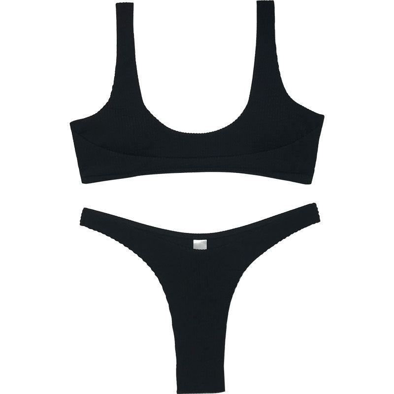 Ensemble de bikini taille haute R&B pour femmes