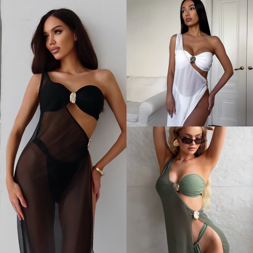 Couverture de plage élégante pour femmes avec un design glamour en nœud R&B